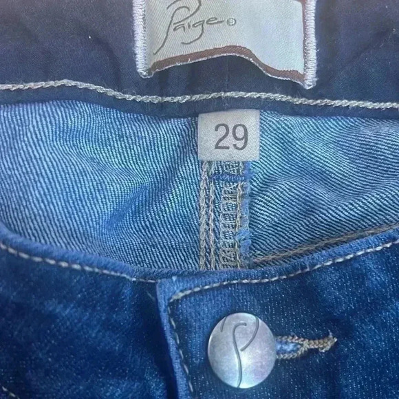Paige Canyon Bootcut Y2K Darkwash Low-Rise Great Condition Size 29 - Picture 3 of 4